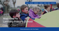 Desktop Screenshot of lambleyprimaryschool.org.uk