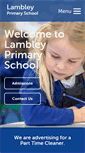 Mobile Screenshot of lambleyprimaryschool.org.uk